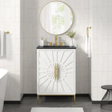 Briar 24" Bathroom Vanity in White Black