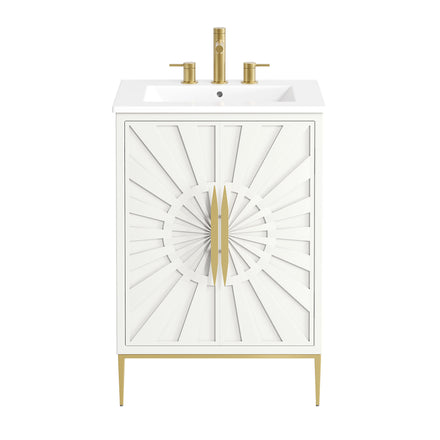 Awaken 24" Bathroom Vanity in White White