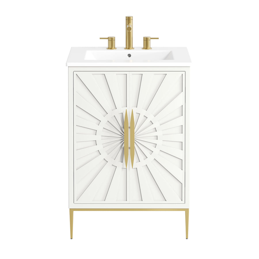 Briar 24" Bathroom Vanity in White White