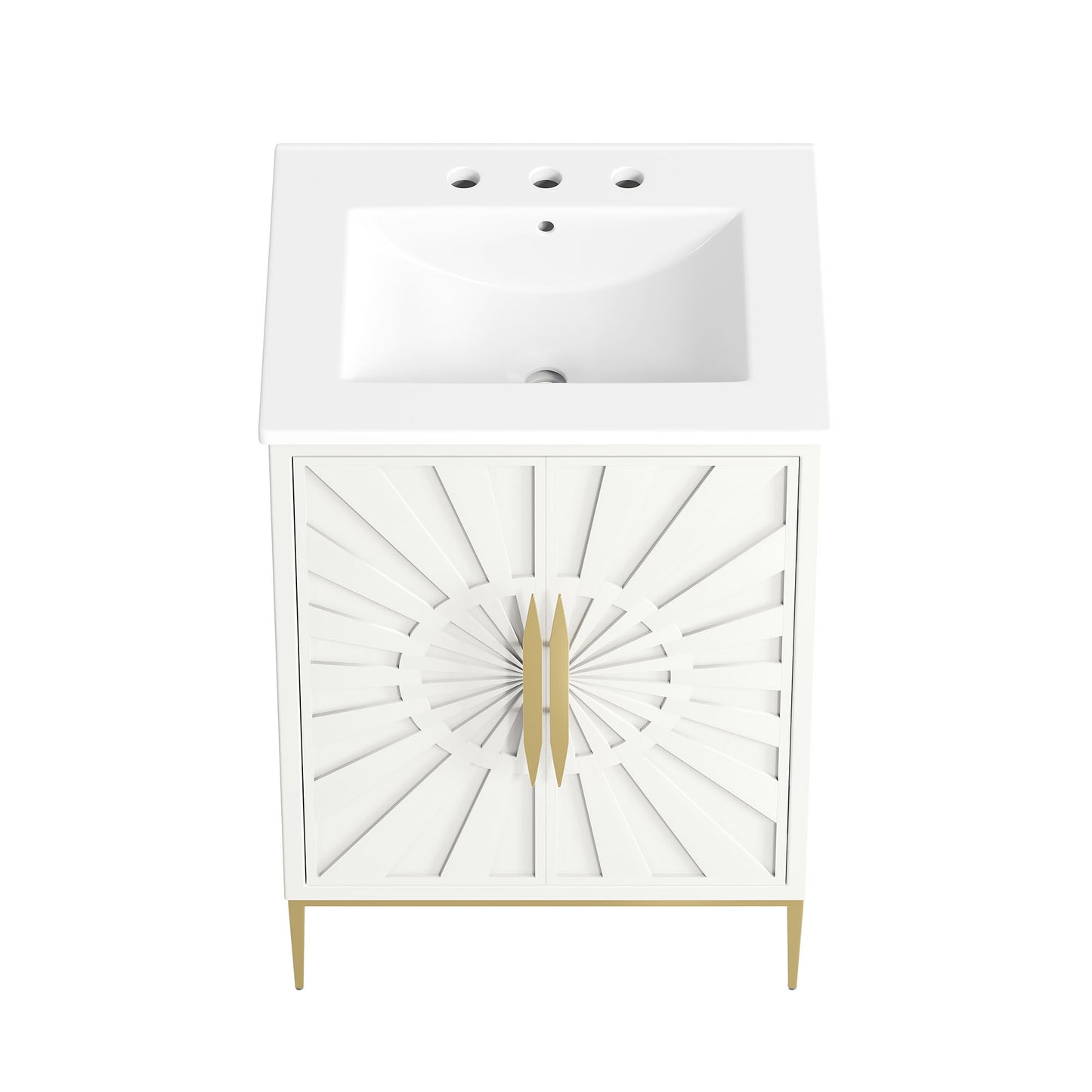 Briar 24" Bathroom Vanity in White White