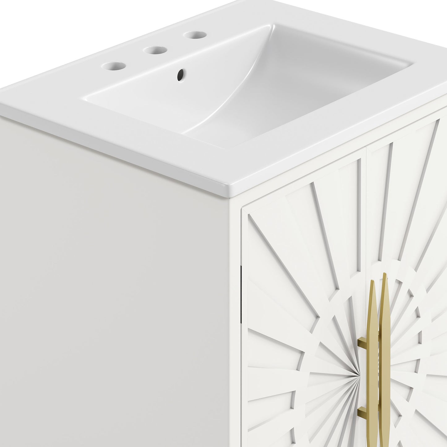 Briar 24" Bathroom Vanity in White White
