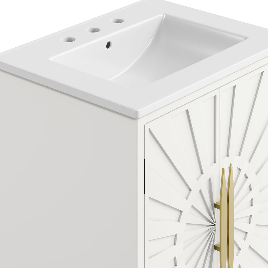 Briar 24" Bathroom Vanity in White White