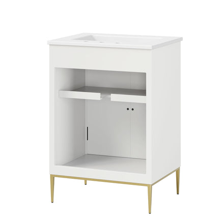 Awaken 24" Bathroom Vanity in White White