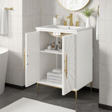 Briar 24" Bathroom Vanity in White White