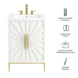 Briar 24" Bathroom Vanity in White White