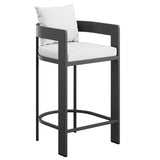 Aspen Outdoor Patio Patio Aluminum Bar Chair in White