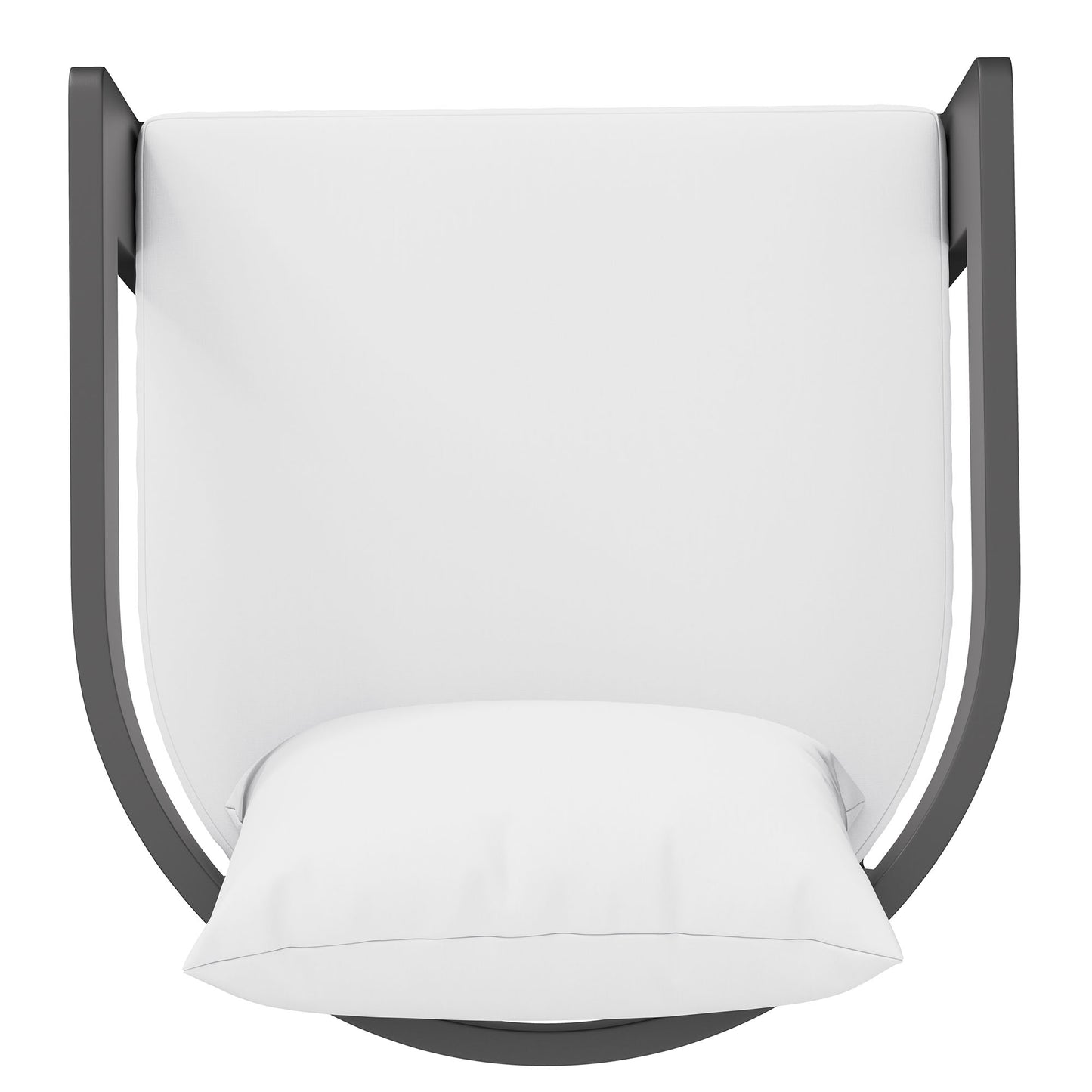 Aspen Outdoor Patio Patio Aluminum Counter Stool in White