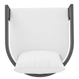 Aspen Outdoor Patio Patio Aluminum Counter Stool in White