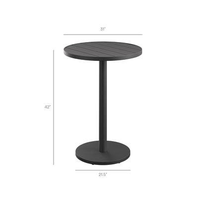 Tahoe 3-Piece Outdoor Patio Aluminum Bar Set by Furniture for America
