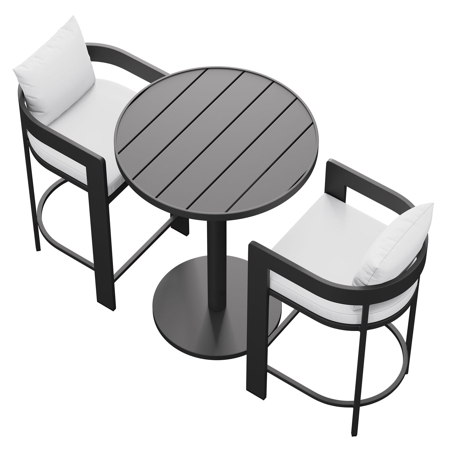 Tahoe 3-Piece Outdoor Patio Aluminum Bar Set by Furniture for America