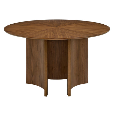 Sloane 54 Inch Round Dining Table in Walnut