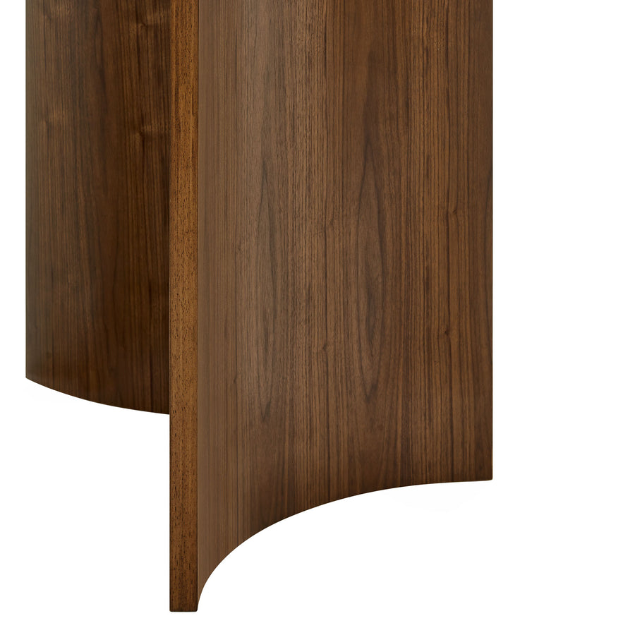 Malahide 54 Inch Round Dining Table in Walnut
