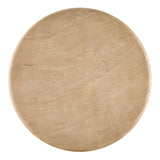 Godello 48 Inch Round Indoor and Outdoor Patio Dining Table in Travertine