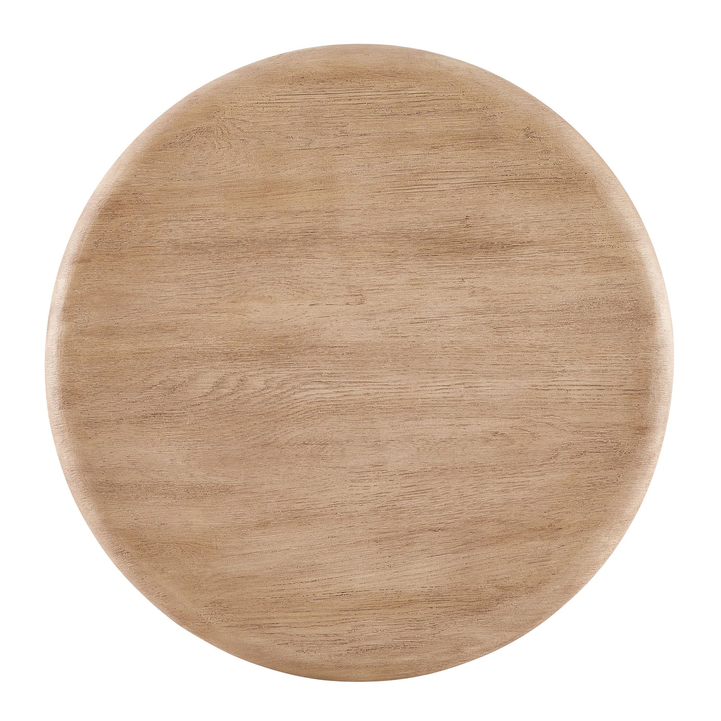Godello 31 Inch Round Indoor and Outdoor Patio Coffee Table in Oak