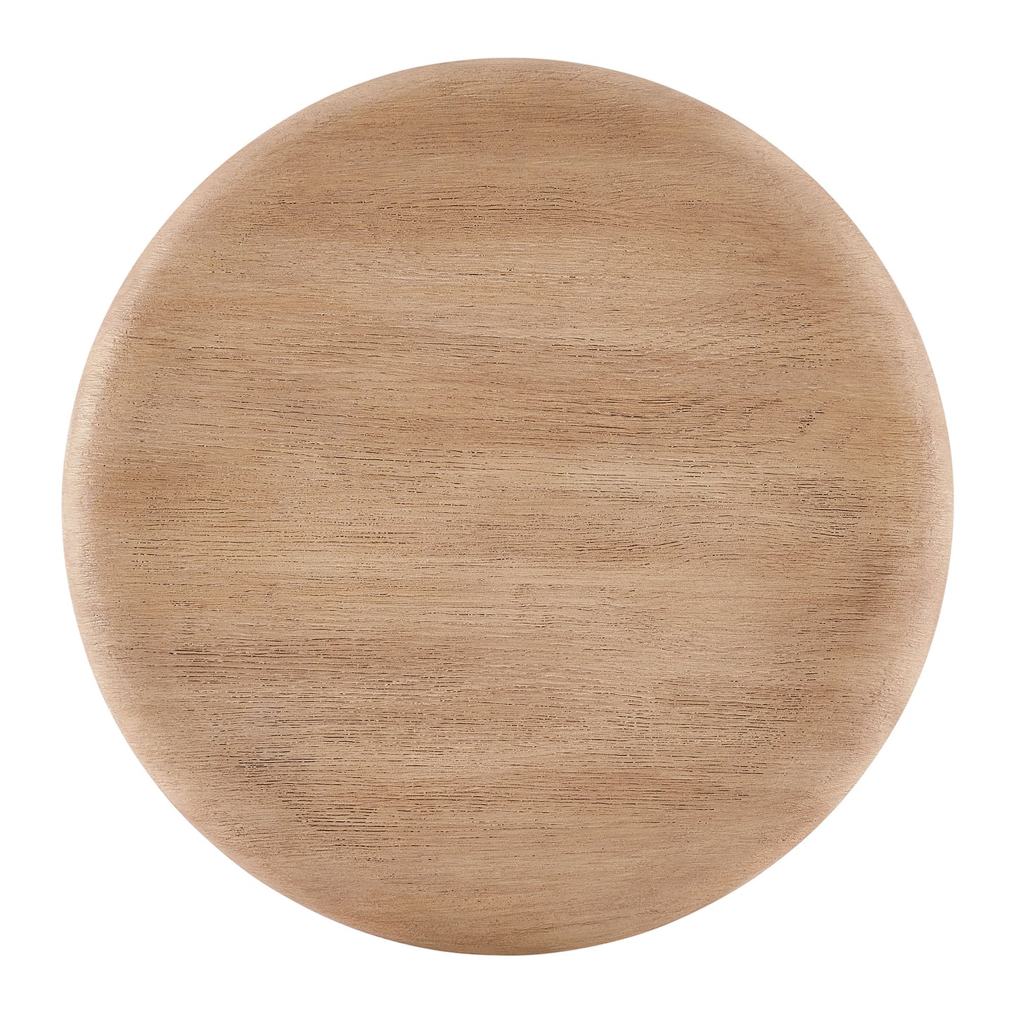 Godello 20 Inch Round Indoor and Outdoor Patio Side Table in Oak