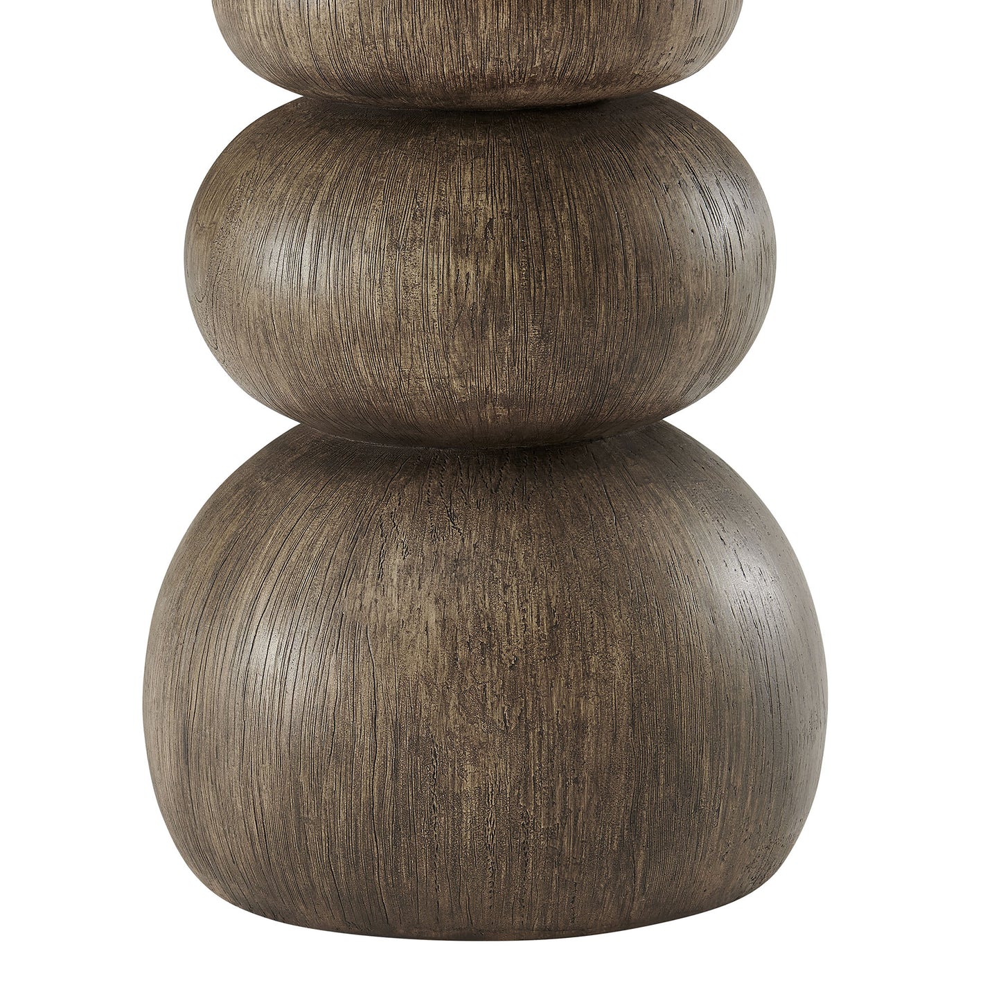 Chenille Indoor Outdoor Patio Round Side Table in Dark Emperador Marble