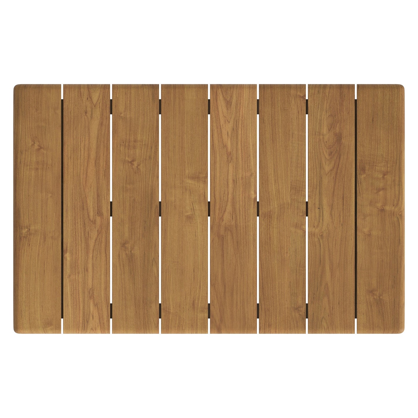 Lyric 41-Inch Outdoor Patio Teak Wood Coffee Table in Natural