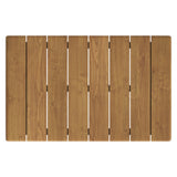 Lyric 41-Inch Outdoor Patio Teak Wood Coffee Table in Natural