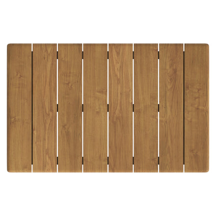 Eleni 41-Inch Outdoor Patio Teak Wood Coffee Table in Natural