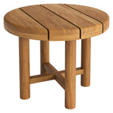 Lyric 5-Piece Outdoor Patio Teak Wood Furniture Set in Natural Sail