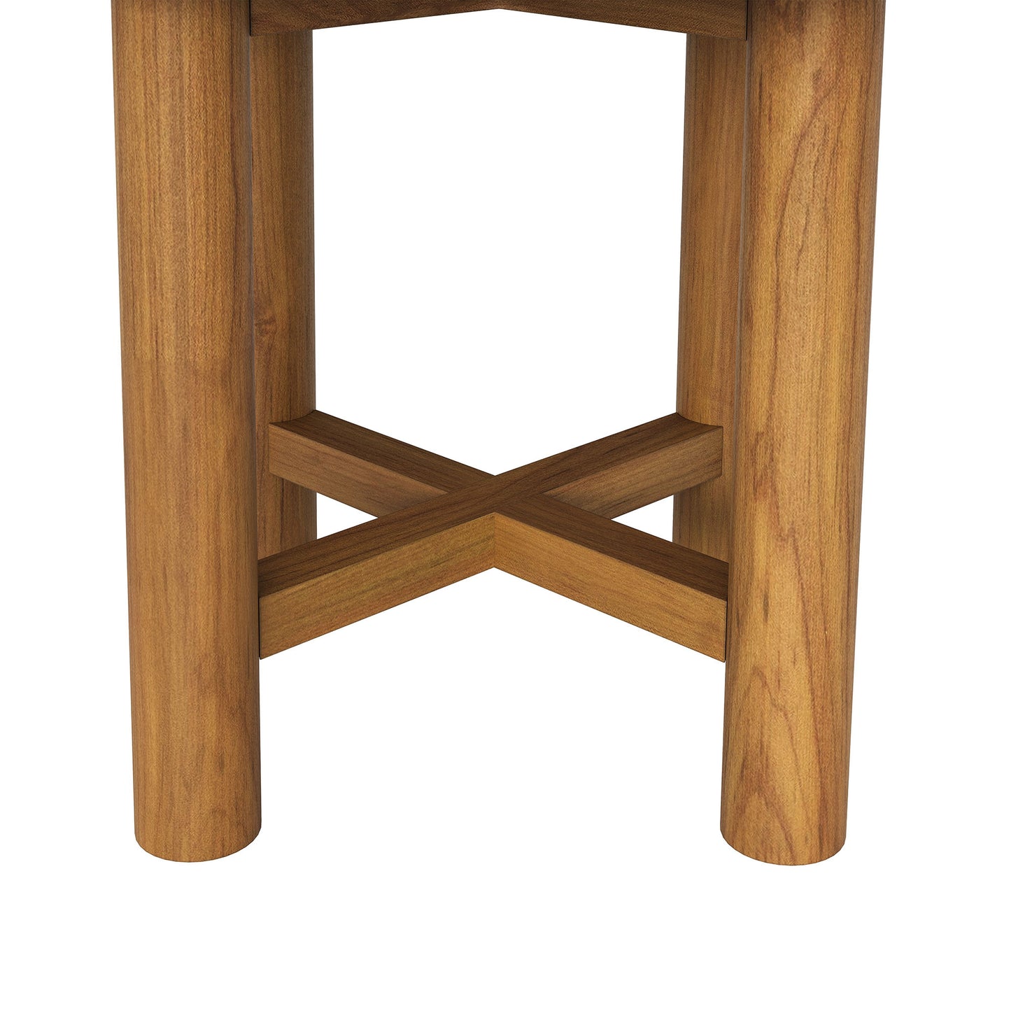 Lyric 3-Piece Outdoor Patio Teak Wood Furniture Set in Natural Sail