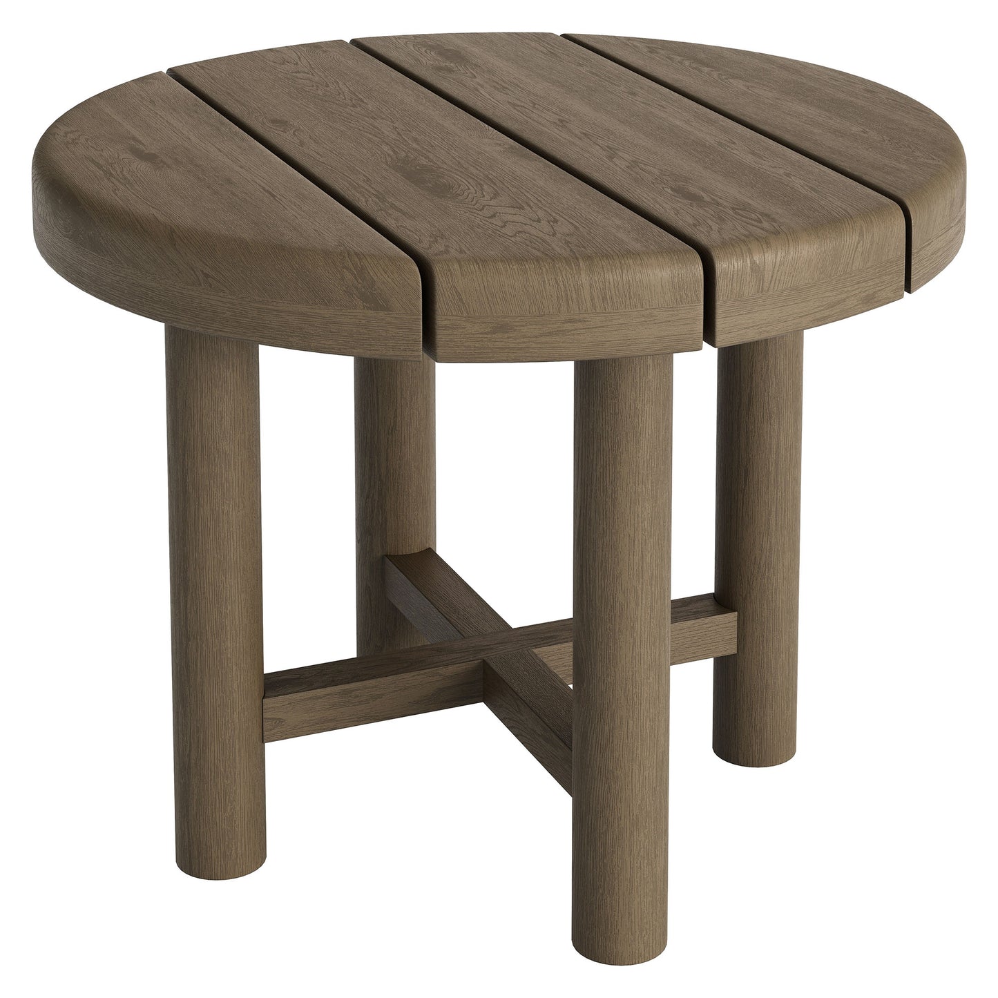 Lyric 5-Piece Outdoor Patio Teak Wood Furniture Set in Weathered Gray Flint