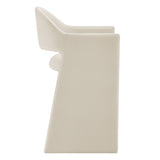 Quartz 37 Inch Performance Velvet Counter Stool in Alabaster