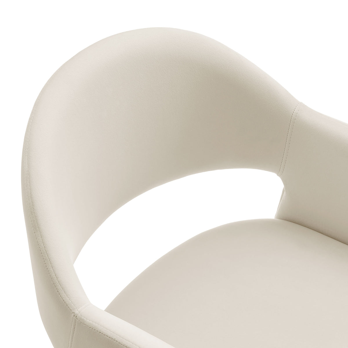 Quartz 37 Inch Performance Velvet Counter Stool in Alabaster