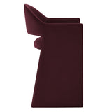 Quartz 37 Inch Performance Velvet Counter Stool in Mulberry
