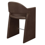 Quartz 37 Inch Vegan Leather Counter Stool in Espresso