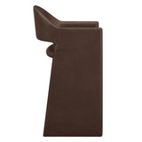 Quartz 41 Inch Vegan Leather Bar Stool in Espresso