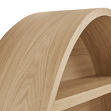 Glengarriff 47" Round Wall Book Shelf in Natural