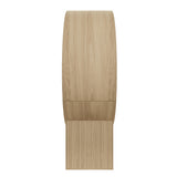 Heloise Round Alcove Accent Chair in Natural Ivory