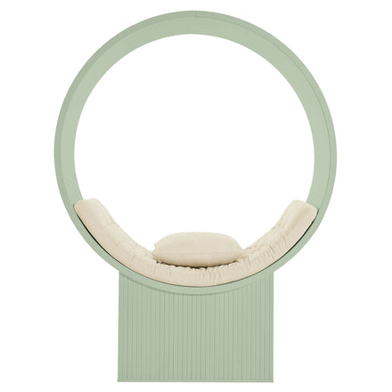 Aperture Round Alcove Accent Chair in Sage Ivory