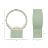 Heloise Round Alcove Accent Chair in Sage Ivory