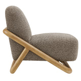 Helsingborg Textured Fabric Accent Chair in Chestnut Earth