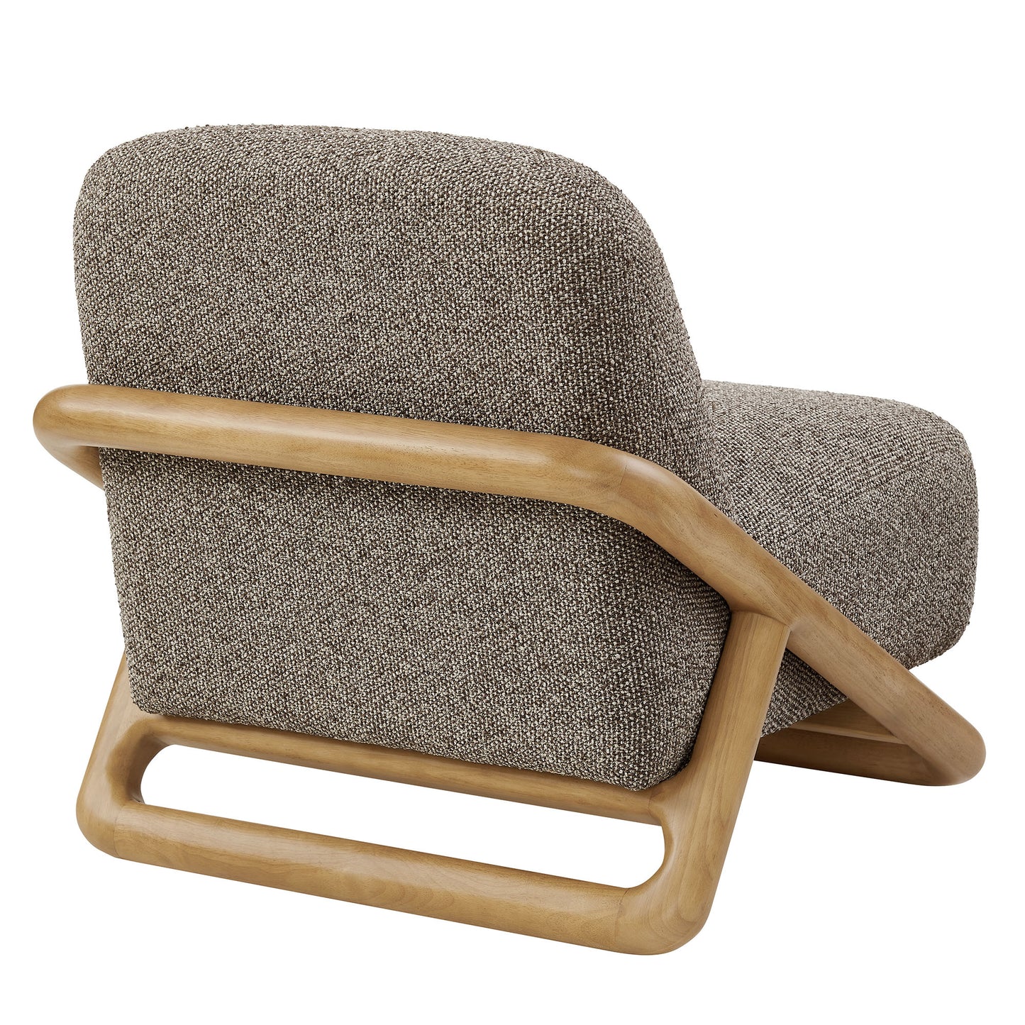 Helsingborg Textured Fabric Accent Chair in Chestnut Earth