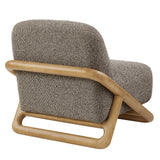 Helsingborg Textured Fabric Accent Chair in Chestnut Earth