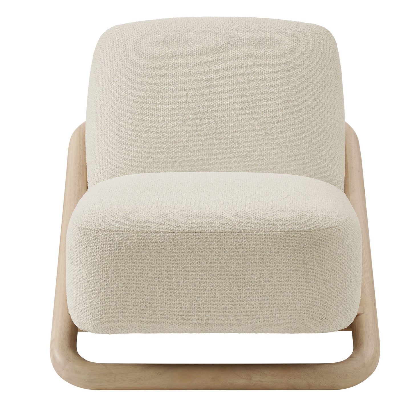 Helsingborg Textured Fabric Accent Chair in Oak Cream