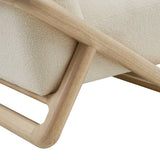 Helsingborg Textured Fabric Accent Chair in Oak Cream
