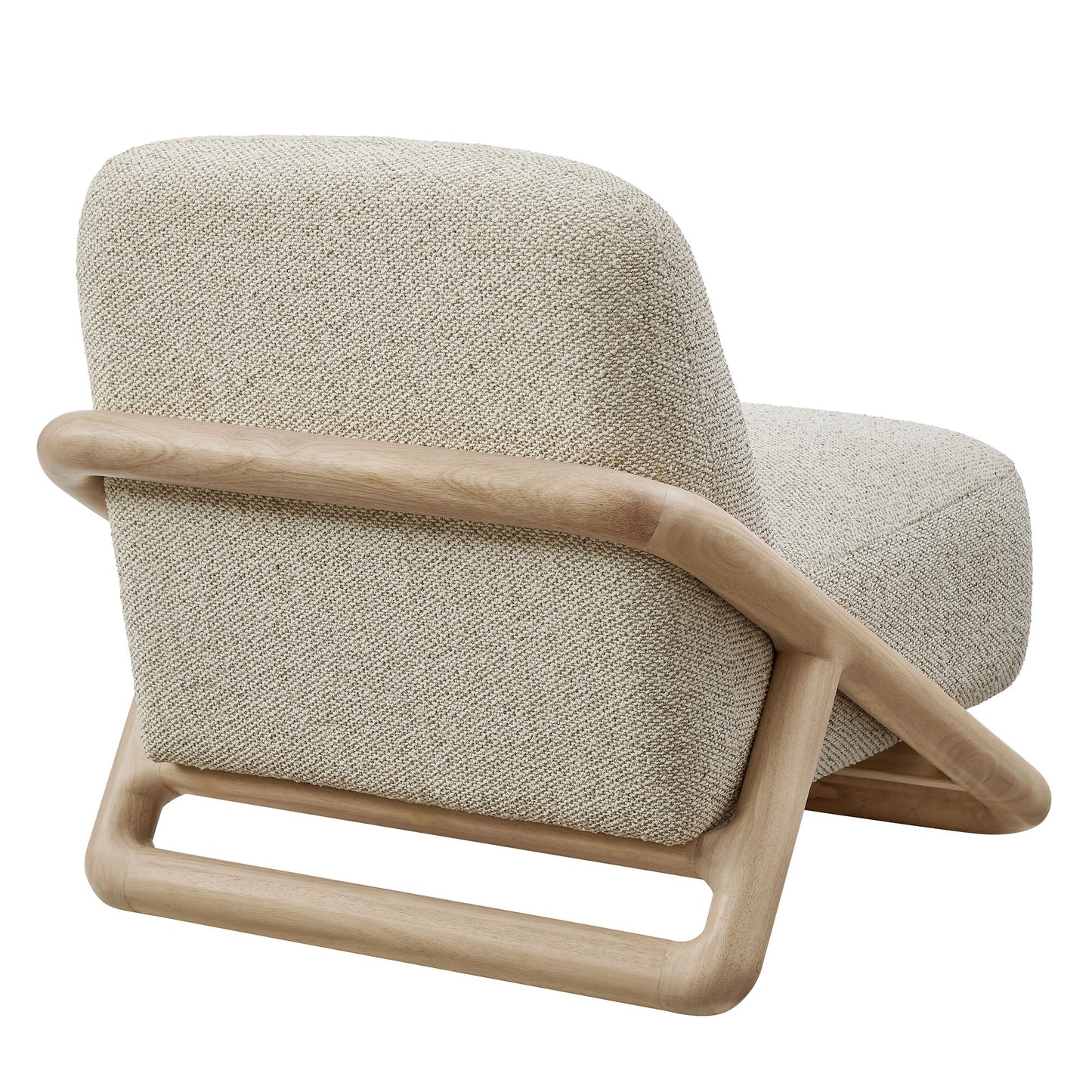 Helsingborg Textured Fabric Accent Chair in Oak Marble