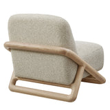 Helsingborg Textured Fabric Accent Chair in Oak Marble