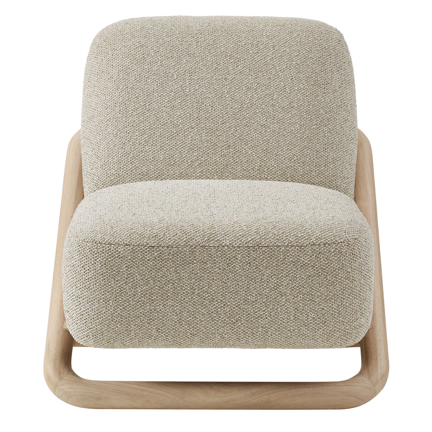 Helsingborg Textured Fabric Accent Chair in Oak Marble