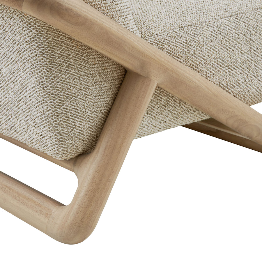 Helsingborg Textured Fabric Accent Chair in Oak Marble