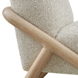 Helsingborg Textured Fabric Accent Chair in Oak Marble