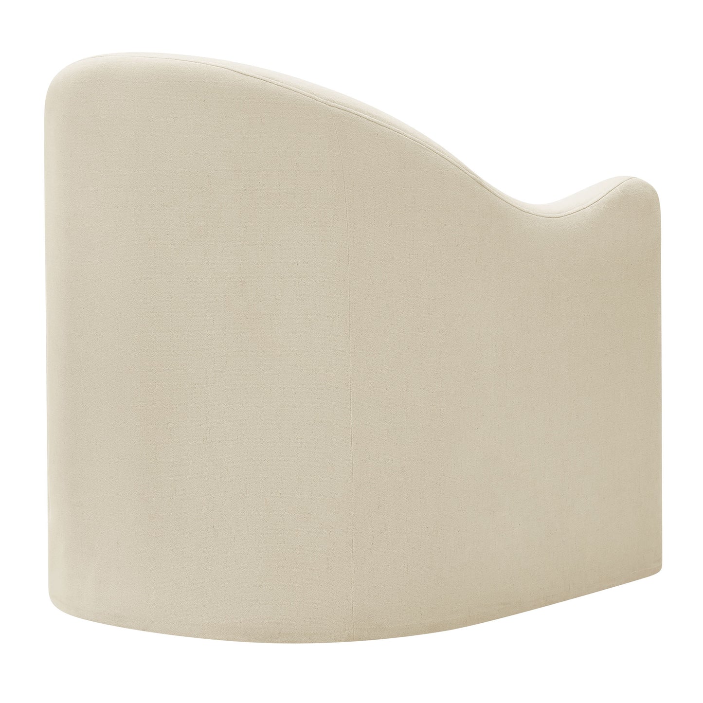 Wicker Slipcovered Linen Blend Accent Chair in Linen