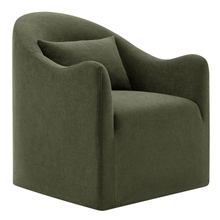 Bardot Slipcovered Linen Blend Accent Chair in Sage