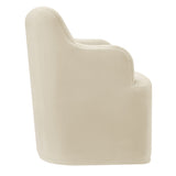 Silas Linen Blend Swivel Dining Chair in Linen