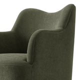Silas Linen Blend Swivel Dining Chair in Sage