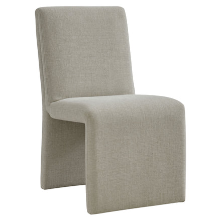 Emory Upholstered Fabric Dining Side Chair Set of 2 in Linen
